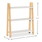 Βιβλιοθήκη Como Megapap από μελαμίνη χρώμα λευκό - oak 63x22x80εκ.
