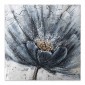 Πίνακας σε καμβά "Blue Flower" Megapap ψηφιακής εκτύπωσης 100x100x3εκ.