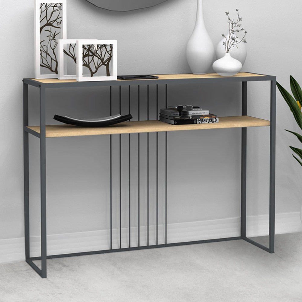 Κονσόλα Kary Megapap χρώμα oak 120x33x90εκ.