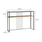 Κονσόλα Kary Megapap χρώμα oak 120x33x90εκ.