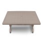 Τραπέζι πολυπροπυλενίου Callan Megapap χρώμα cappuccino 140x80x73εκ.