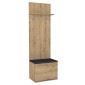 Έπιπλο εισόδου Track Megapap χρώμα sapphire oak 60x38,2x190εκ.