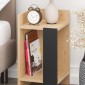 Κομοδίνο Elos Megapap χρώμα saphhire oak - silky black 30x31,7x55εκ.