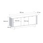 Μπουφές Bohema Megapap χρώμα ivory - sepet oak 180x47x76,6εκ.