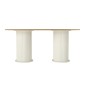 Τραπέζι Bohema Megapap χρώμα ivory - sepet oak 180x90x77,7εκ.