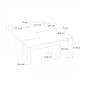 Τραπεζάκι σαλονιού σετ 2τμχ Sevilla Megapap χρώμα sandstone - travertine 75x75x37,4εκ.