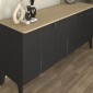 Μπουφές Pedro Megapap χρώμα ανθρακί - rota oak 150x45x75εκ.