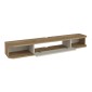 Έπιπλο τηλεόρασης επιτοίχιο Cross Megapap με LED χρώμα sepet oak - sandstone 150x29,6x19,2εκ.