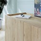 Έπιπλο τηλεόρασης Luna Megapap χρώμα florida oak 180x41x62εκ.