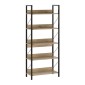 Βιβλιοθήκη Connect Megapap χρώμα florida oak 73x35x172εκ.