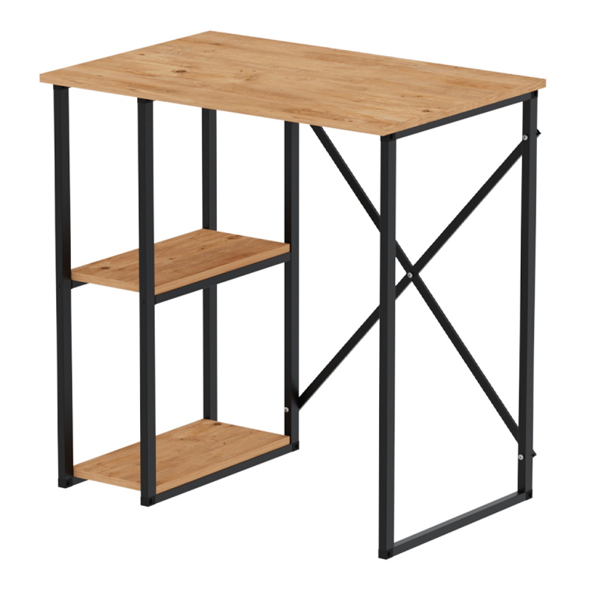 Γραφείο εργασίας Verno Megapap χρώμα pine oak 90x59,8x92,8εκ.