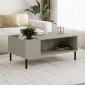 Τραπεζάκι σαλονιού Vena Megapap χρώμα ash green 100x60x42εκ.