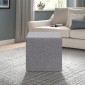 Σκαμπώ Linda Megapap υφασμάτινο χρώμα γκρι 40x40x40εκ.