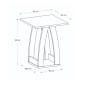 Τραπεζάκι βοηθητικό - Κομοδίνο Deros Megapap χρώμα sepet oak 45x45x56εκ.