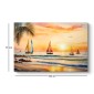 Πίνακας σε καμβά "Tropical Sails at the Sunset" Megapap ψηφιακής εκτύπωσης 100x70x3εκ.