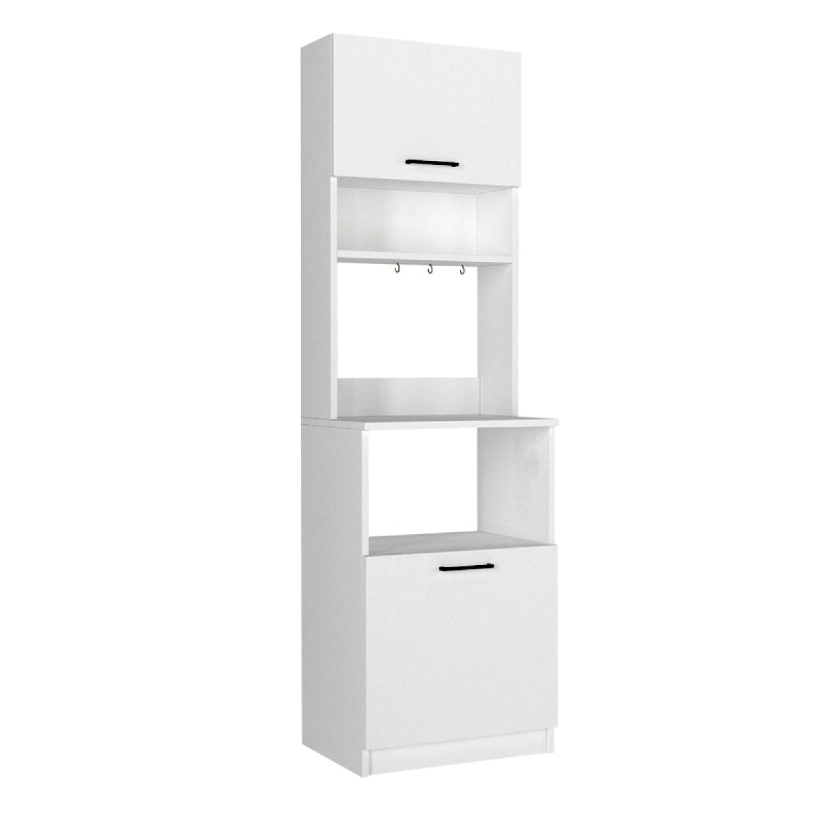 Έπιπλο κουζίνας Tuco 1 Megapap χρώμα λευκό 53,8x40x180εκ. Έπιπλο κουζίνας Tuco 1 Megapap χρώμα λευκό 53,8x40x180εκ.