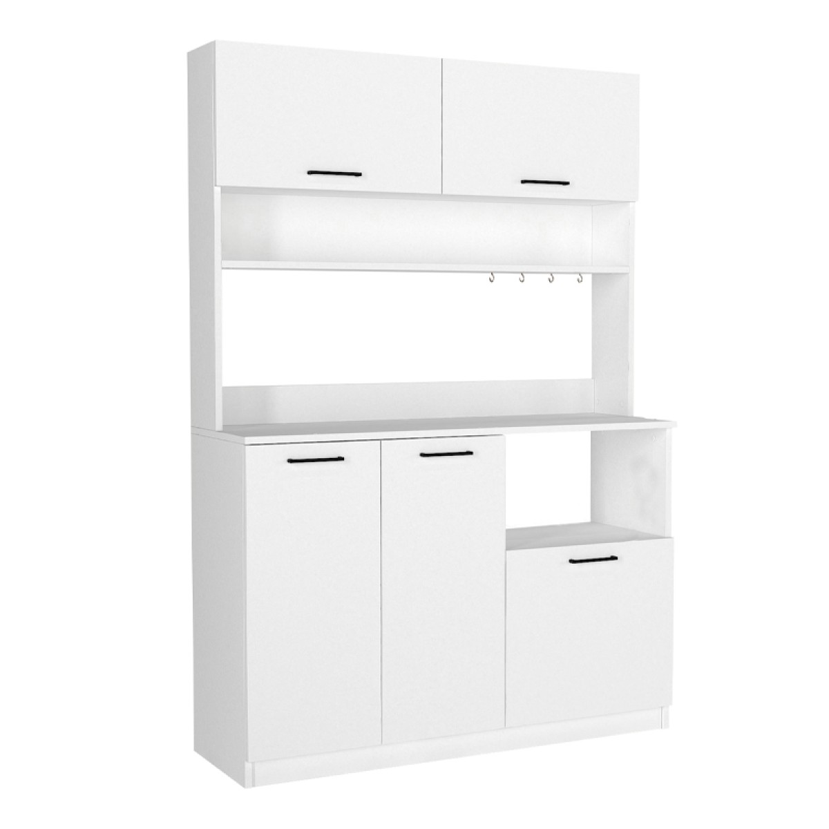 Έπιπλο κουζίνας Tuco 3 Megapap χρώμα λευκό 123,8x40x180εκ. Έπιπλο κουζίνας Tuco 3 Megapap χρώμα λευκό 123,8x40x180εκ.