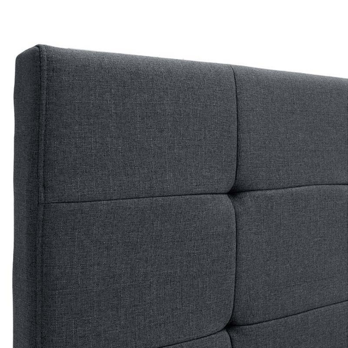 Κρεβάτι Iro Megapap υφασμάτινο με αποθηκευτικό χώρο χρώμα ανθρακί 150x200εκ.