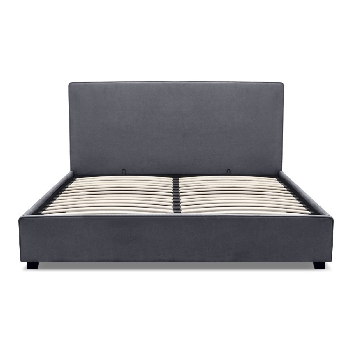 Κρεβάτι Verona Megapap υφασμάτινο με αποθηκευτικό χώρο χρώμα ανθρακί 160x200εκ.