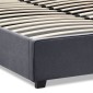 Κρεβάτι Verona Megapap υφασμάτινο με αποθηκευτικό χώρο χρώμα ανθρακί 160x200εκ.