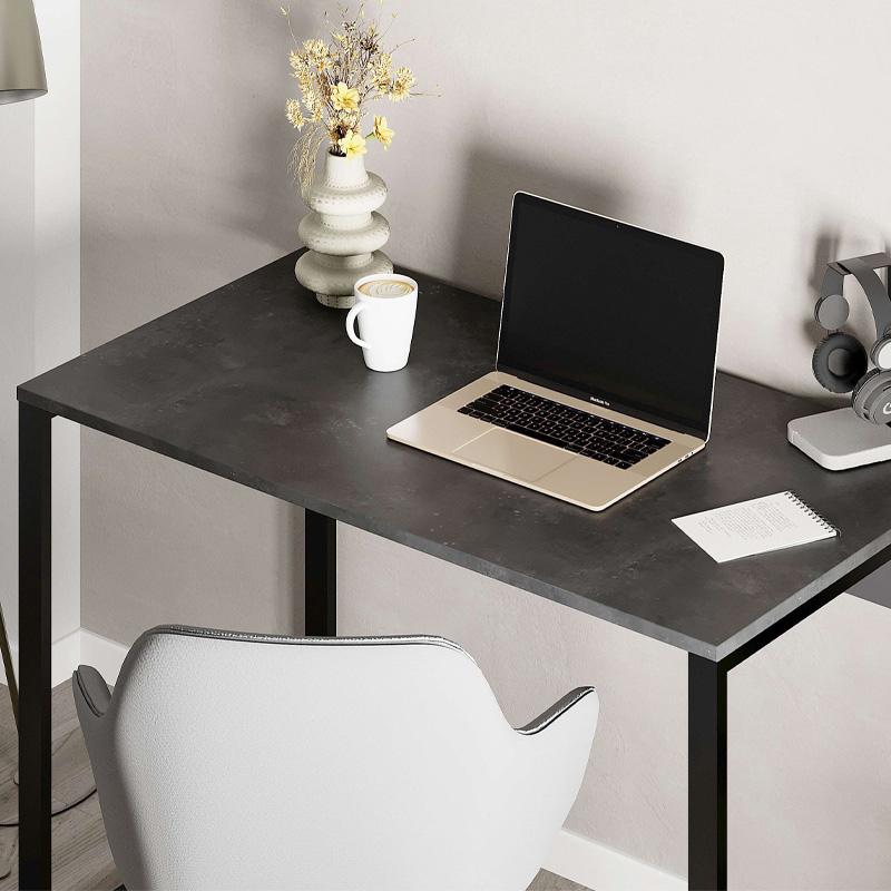 Γραφείο εργασίας Inna Megapap χρώμα γκρι ρετρό - silky black 100x60x75εκ. Γραφείο εργασίας Inna Megapap χρώμα γκρι ρετρό - silky black 100x60x75εκ.