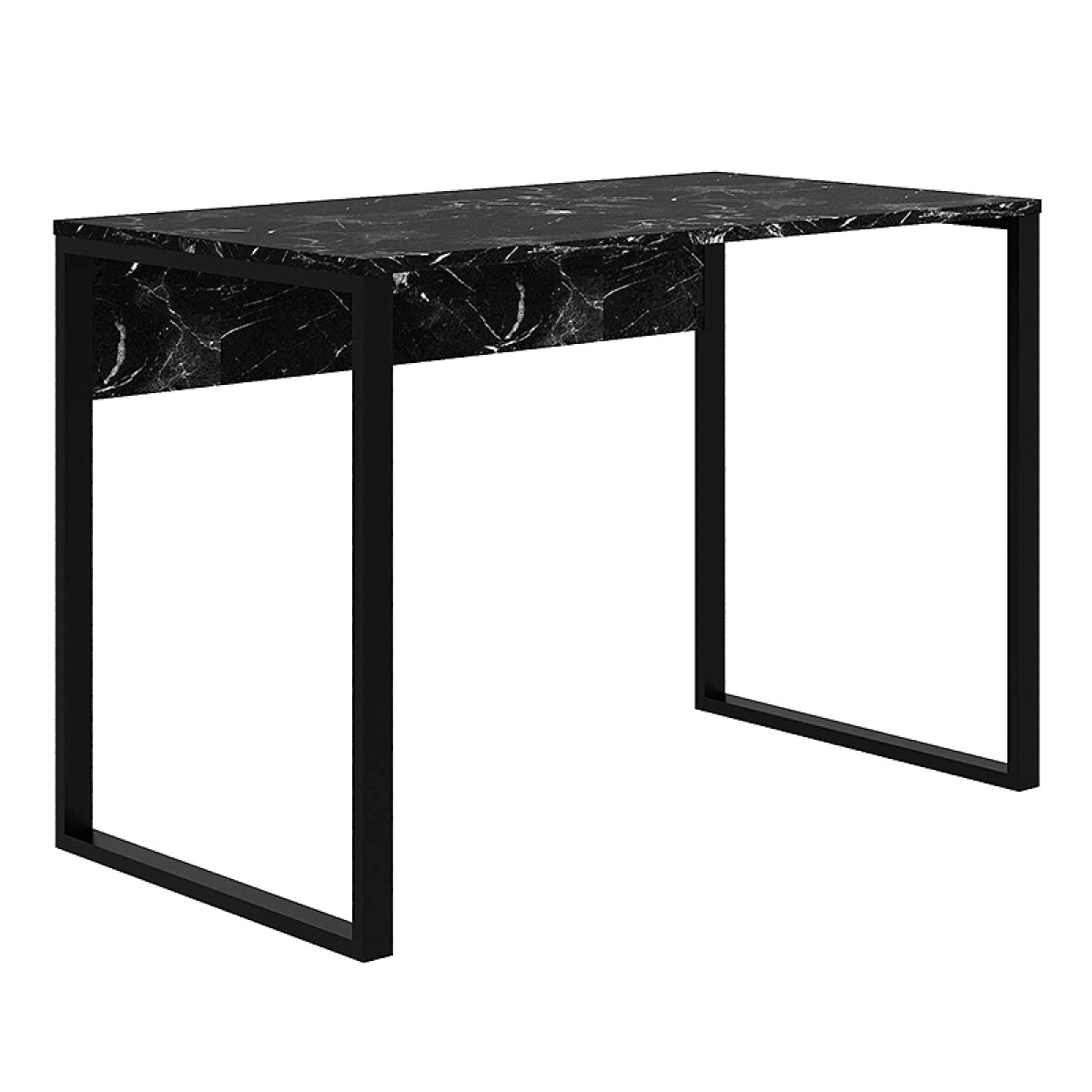 Γραφείο εργασίας Inna Megapap χρώμα μαύρο εφέ μαρμάρου 100x60x75εκ. Γραφείο εργασίας Inna Megapap χρώμα μαύρο εφέ μαρμάρου 100x60x75εκ.