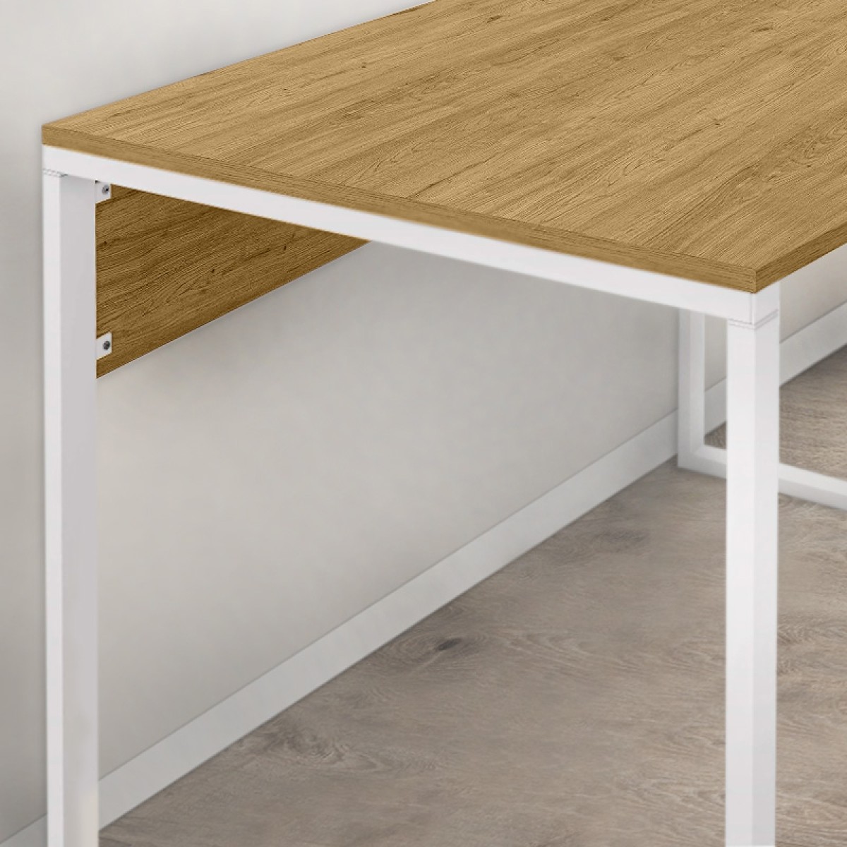 Γραφείο εργασίας Inna Megapap χρώμα sapphire oak - λευκό 100x60x75εκ. Γραφείο εργασίας Inna Megapap χρώμα sapphire oak - λευκό 100x60x75εκ.