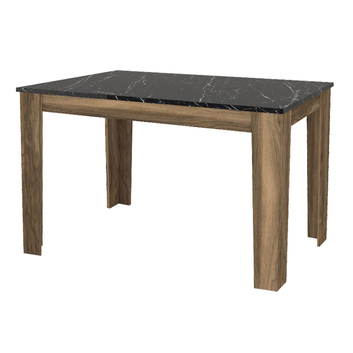 Τραπέζι Darlen Megapap χρώμα καρυδί - μαύρο εφέ μαρμάρου 110x72x74εκ. Τραπέζι Darlen Megapap χρώμα καρυδί - μαύρο εφέ μαρμάρου 110x72x74εκ.