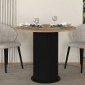 Τραπέζι Bohema Megapap χρώμα μαύρο - sepet oak Ø90x77,7εκ. Τραπέζι Bohema Megapap χρώμα μαύρο - sepet oak Ø90x77,7εκ.