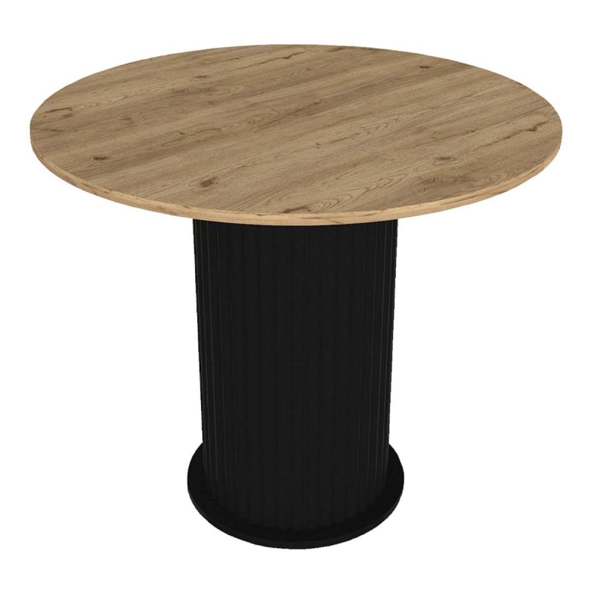 Τραπέζι Bohema Megapap χρώμα μαύρο - sepet oak Ø90x77,7εκ. Τραπέζι Bohema Megapap χρώμα μαύρο - sepet oak Ø90x77,7εκ.