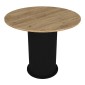 Τραπέζι Bohema Megapap χρώμα μαύρο - sepet oak Ø90x77,7εκ. Τραπέζι Bohema Megapap χρώμα μαύρο - sepet oak Ø90x77,7εκ.