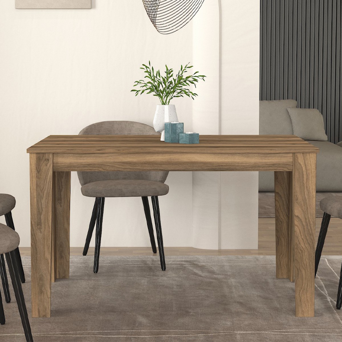 Τραπέζι Darlen Megapap χρώμα καρυδί 125x72x74εκ. Τραπέζι Darlen Megapap χρώμα καρυδί 125x72x74εκ.