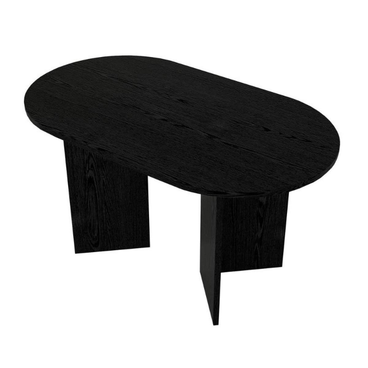 Τραπέζι Cortado Megapap χρώμα sencron black 138x80x75εκ.