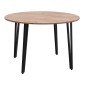 Τραπέζι Zeno Megapap χρώμα ακακίας Ø110x73,5εκ.