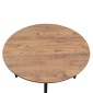 Τραπέζι Zeno Megapap χρώμα ακακίας Ø110x73,5εκ.