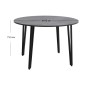 Τραπέζι Zeno Megapap χρώμα σκούρο γκρι σκυροδέματος Ø110x73,5εκ.