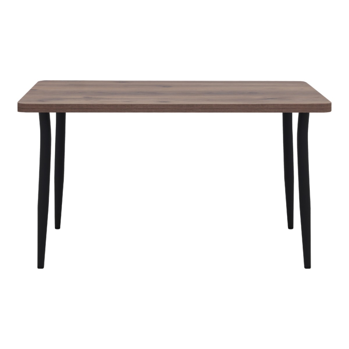 Τραπέζι Levico Megapap Mdf - μεταλλικό χρώμα καπνιστή καρυδιά 130x75x75εκ.