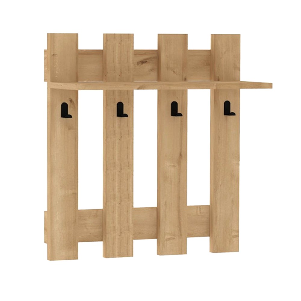 Κρεμάστρα τοίχου Carina Megapap χρώμα sapphire oak 70x18x70εκ.