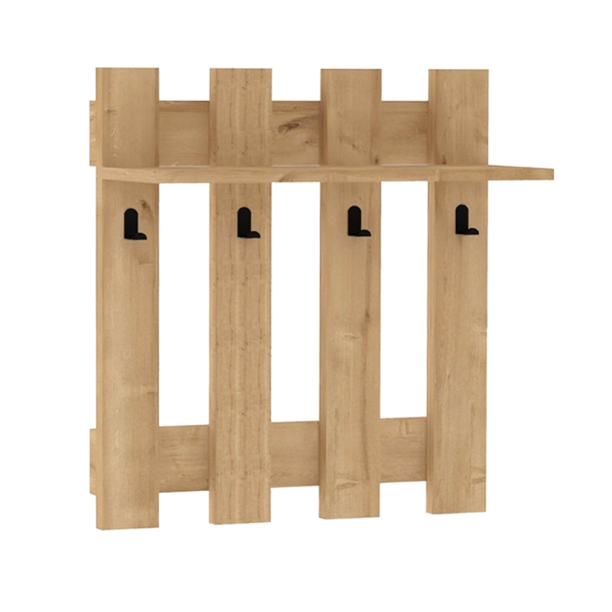 Κρεμάστρα τοίχου Carina Megapap χρώμα sapphire oak 70x18x70εκ.