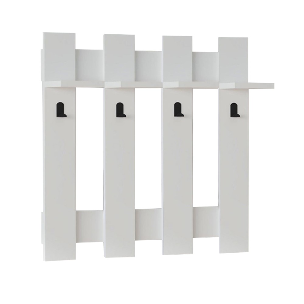 Κρεμάστρα τοίχου Carina Megapap χρώμα λευκό 70x18x70εκ.