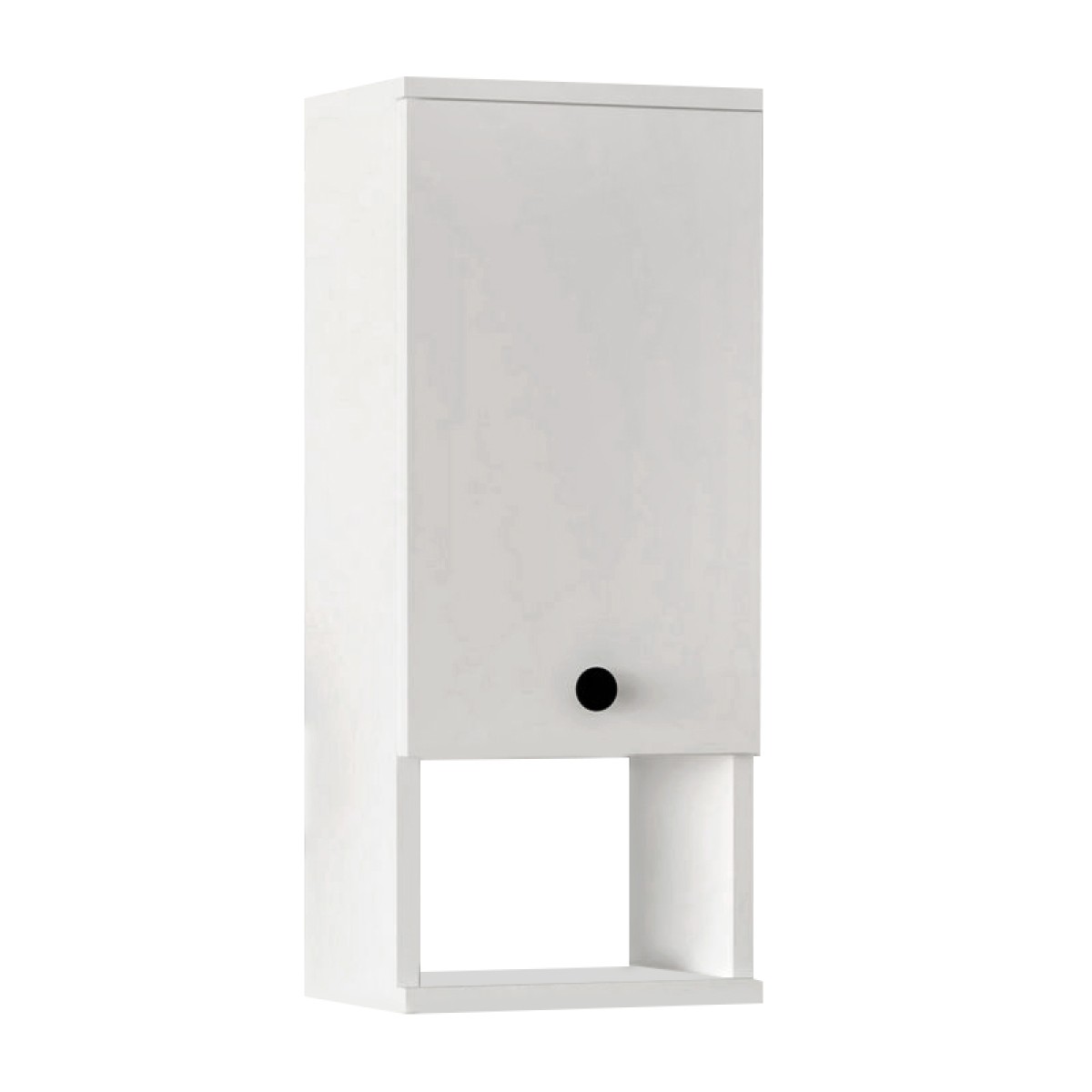 Ντουλάπι μπάνιου επιτοίχιο Mis Megapap χρώμα λευκό 30x21,8x71εκ.