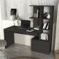 Γραφείο εργασίας Mantra Megapap χρώμα ανθρακί 150x60x152εκ.