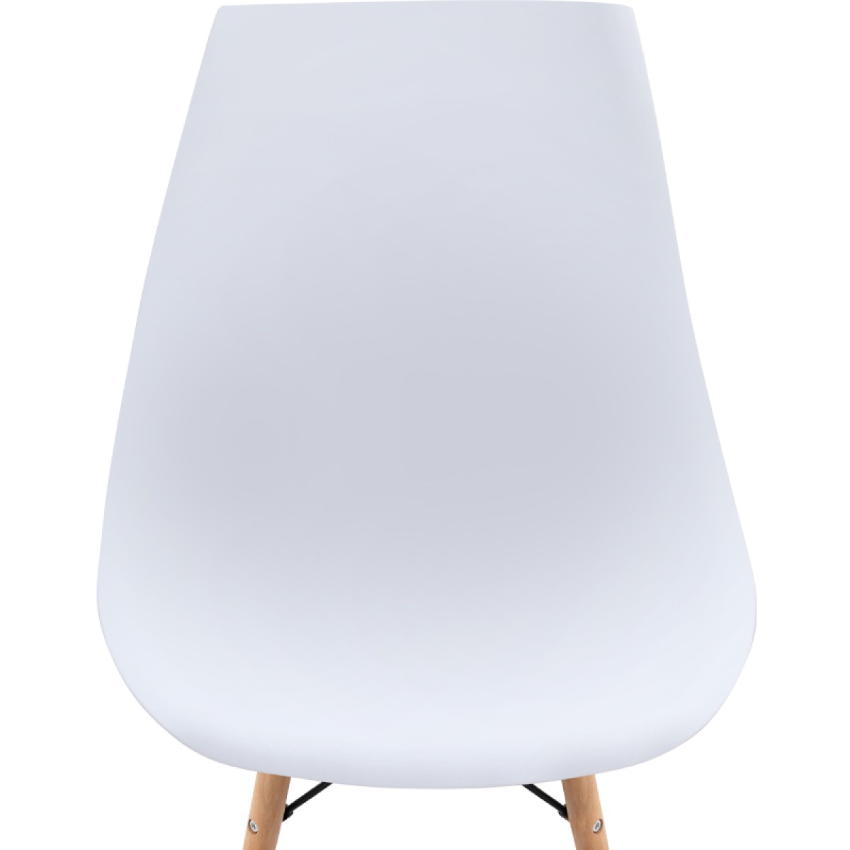 Καρέκλα τραπεζαρίας Nova Megapap PP λευκό - ξύλινο φυσικό πόδι 46x51x80εκ.