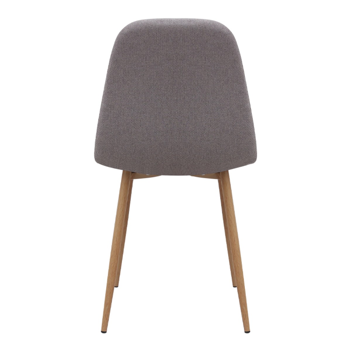 Καρέκλα τραπεζαρίας Iris Megapap μπεζ ύφασμα - μεταλλικό φυσικό πόδι 43x50x85εκ.