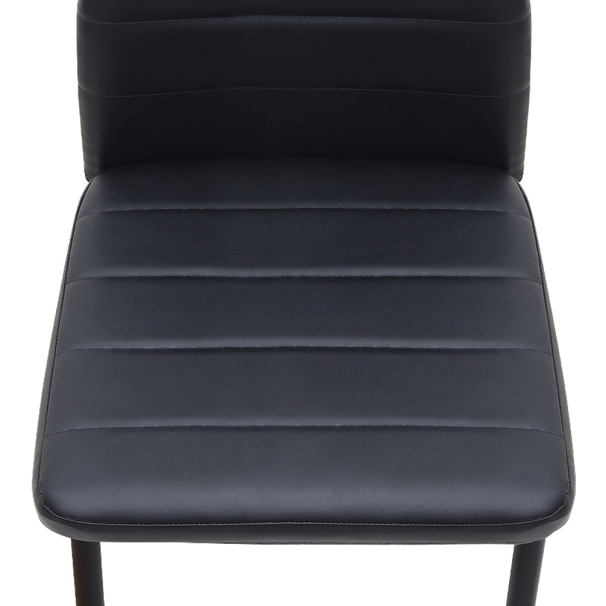 Καρέκλα τραπεζαρίας Rosa Megapap μαύρο PU - μεταλλικό μαύρο πόδι 40x52x96εκ.