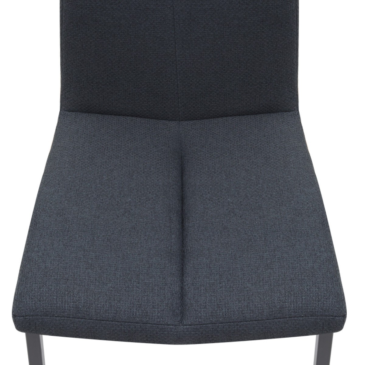 Καρέκλα τραπεζαρίας Fina Megapap ανθρακί ύφασμα - μεταλλικό μαύρο πόδι 43x58x95εκ.