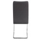 Καρέκλα τραπεζαρίας Laura Megapap γκρι ύφασμα - μεταλλική βάση χρωμίου 42x58x98εκ.