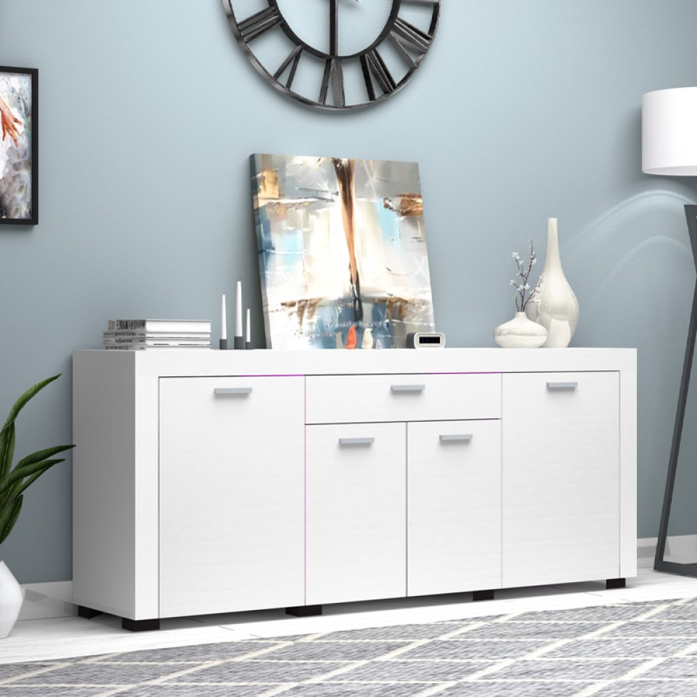 Μπουφές Joseph Megapap χρώμα λευκό 177x40x76εκ.