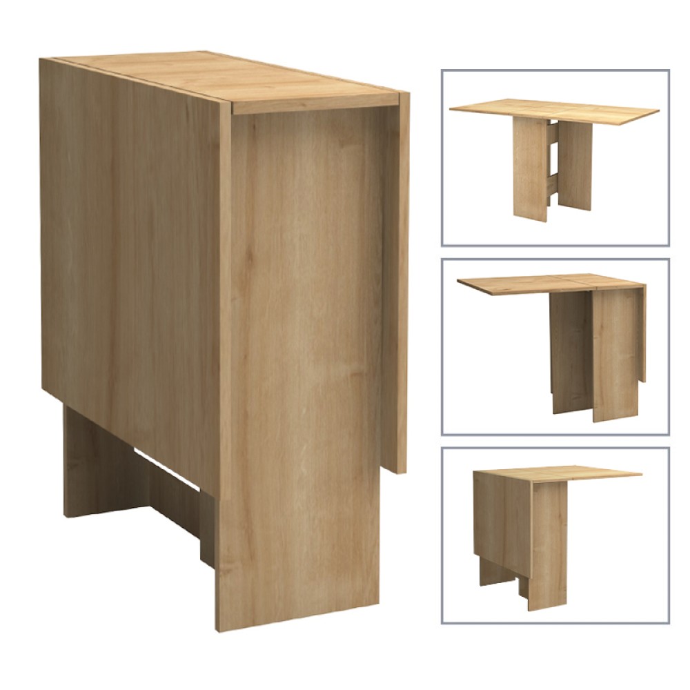 Τραπέζι Pepe Megapap επεκτεινόμενο χρώμα φυσικό οξιάς 28(56+56)x77x75εκ.