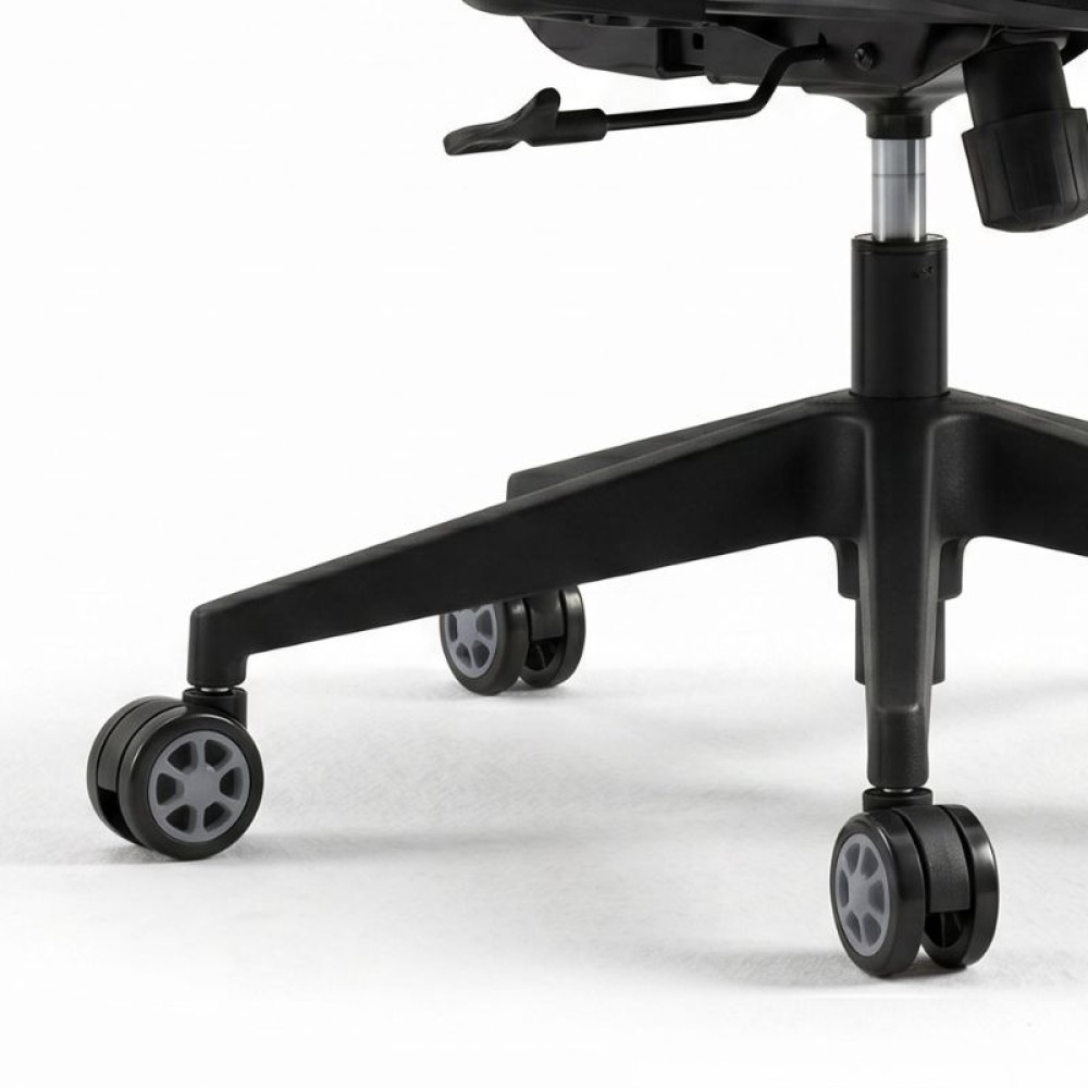 Ανταλλακτικά Ροδάκια Megapap για καρέκλες γραφείου σετ 5 τμχ χρώμα μαύρο - γκρι